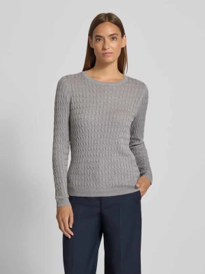 Sweter z dzianiny z wzorem warkocza Christian Berg Woman