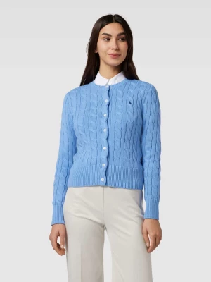 Sweter z dzianiny z wzorem warkocza Polo Ralph Lauren