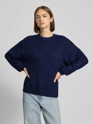 Sweter z dzianiny z wzorem warkocza Review