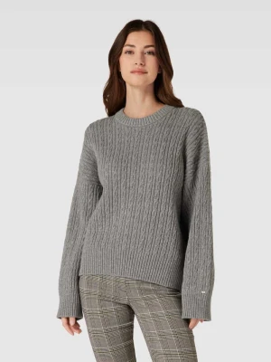 Sweter z dzianiny z wzorem warkocza Tommy Hilfiger
