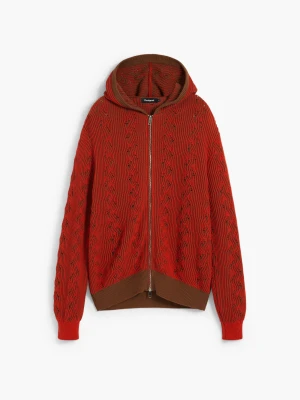 Sweter z dzianiny z zamkiem błyskawicznym Desigual