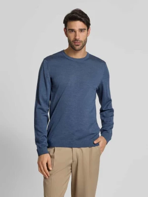 Sweter z dzianiny z żywej wełny model ‘ON SUMMER’ maerz muenchen