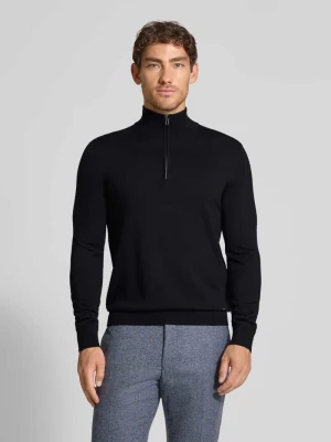 Sweter z dzianiny z żywej wełny ze stójką model ‘Dario’ JOOP! Collection