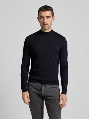 Sweter z dzianiny z żywej wełny ze stójką model ‘Davide’ JOOP! Collection