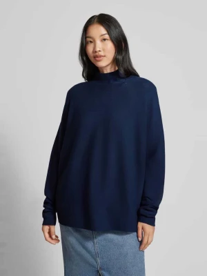 Sweter z dzianiny z żywej wełny ze stójką model ‘LYZA’ drykorn