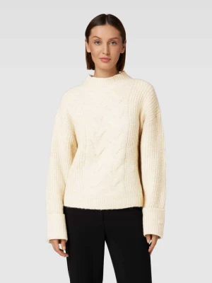 Sweter z dzianiny ze ściegiem warkoczowym model ‘Chastine Peggy’ MSCH Copenhagen