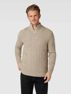 Sweter z dzianiny ze ściegiem warkoczowym model ‘HOVEN’ Dale of Norway