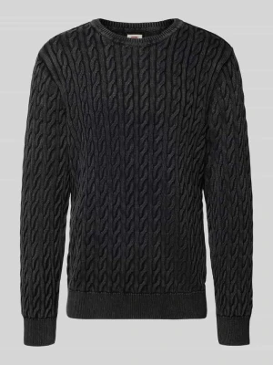 Sweter z dzianiny ze ściegiem warkoczowym model ‘PRESIDIO’ Levi's®