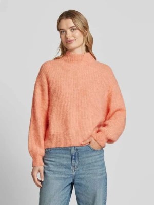 Sweter z dzianiny o luźnym kroju z dodatkiem lnu American vintage