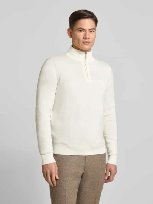 Sweter z dzianiny ze stójką Bugatti