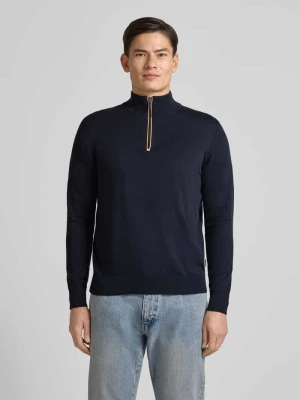 Bluza z kołnierzem o kroju regular fit z czystej bawełny Bugatti