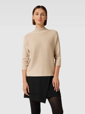 Sweter z dzianiny ze stójką comma