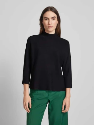 Sweter z dzianiny ze stójką comma