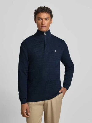 Sweter z dzianiny ze stójką Gant