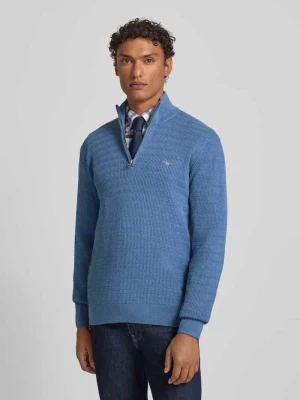 Sweter z dzianiny ze stójką Gant