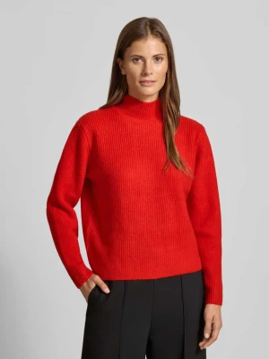 Sweter z dzianiny ze stójką i obniżonymi ramionami Ichi