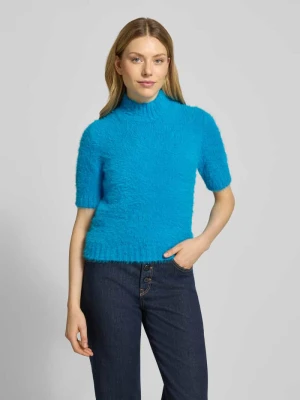 Sweter z dzianiny ze stójką i rękawami o dł. 1/2 Marc Cain