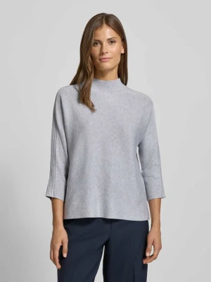Sweter z dzianiny ze stójką i rękawem o dł. 3/4 comma
