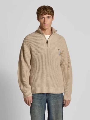 Sweter z dzianiny ze stójką i zamkiem błyskawicznym Carhartt Work In Progress