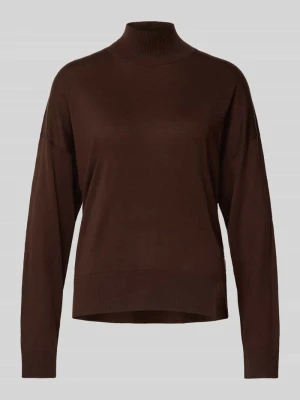 Sweter z dzianiny ze stójką Liu Jo White