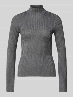 Sweter z dzianiny ze stójką Liu Jo White