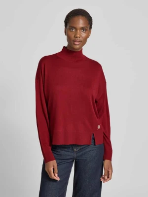 Sweter z dzianiny ze stójką Liu Jo White