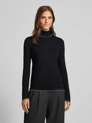 Sweter z dzianiny ze stójką Liu Jo White