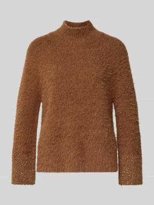 Sweter z dzianiny ze stójką LUISA CERANO