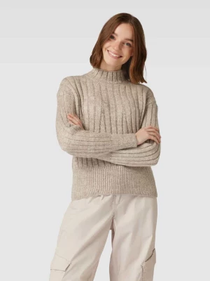 Sweter z dzianiny ze stójką model ‘AGNES’ Only