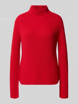 Sweter z dzianiny ze stójką model 'ARWEN' Drykorn Czerwony