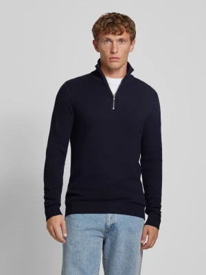 Sweter z dzianiny ze stójką model ‘BLUCHRISTER’ Jack & Jones Premium