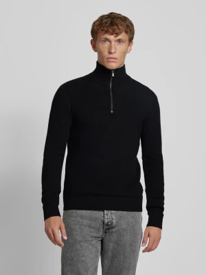 Sweter z dzianiny ze stójką model ‘BLUCHRISTER’ Jack & Jones Premium