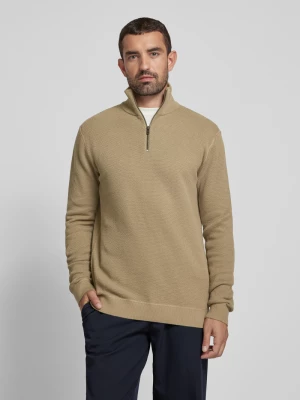 Sweter z dzianiny ze stójką model ‘BLUCHRISTER’ Jack & Jones Premium