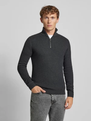 Sweter z dzianiny ze stójką model ‘BLUCHRISTER’ Jack & Jones Premium