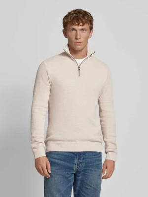 Sweter z dzianiny ze stójką model ‘BLUCHRISTER’ Jack & Jones Premium