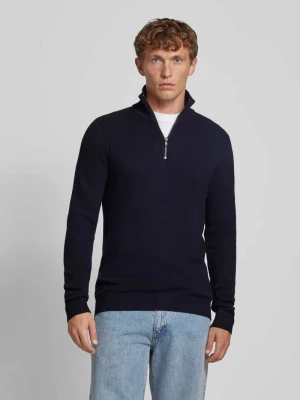 Sweter z dzianiny ze stójką model ‘BLUCHRISTER’ Jack & Jones Premium