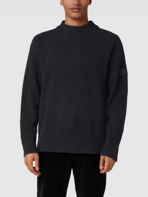 Sweter z dzianiny ze stójką model ‘BOUCLE’ CK Calvin Klein