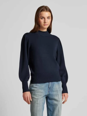 Sweter z dzianiny ze stójką model ‘FONNY’ YAS