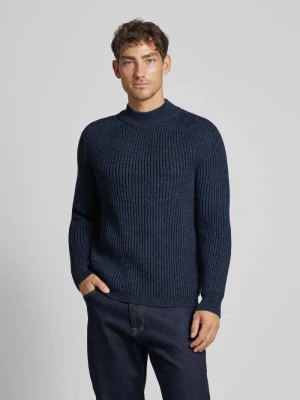 Sweter z dzianiny ze stójką model ‘Kearth’ Boss Orange