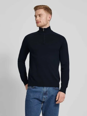 Sweter z dzianiny ze stójką model ‘KNUD’ Bruun & Stengade