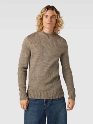 Sweter z dzianiny ze stójką model ‘NOLAN’ jack & jones