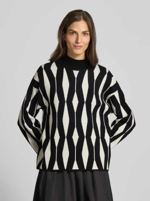 Sweter z dzianiny ze stójką model ‘Otari’ b.Young