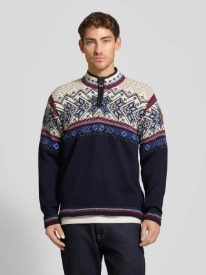 Sweter z dzianiny ze stójką model ‘Vail’ Dale of Norway