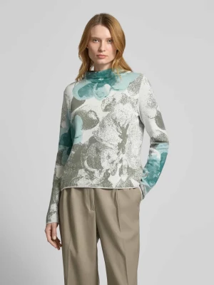 Sweter z dzianiny ze stójką monari