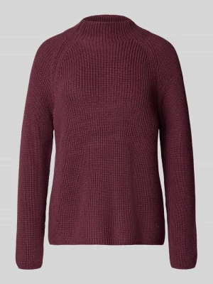 Sweter z dzianiny ze stójką monari