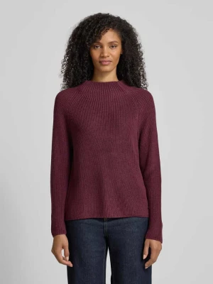 Sweter z dzianiny ze stójką monari