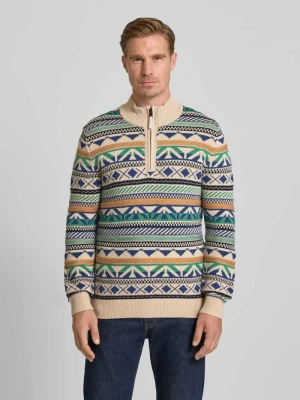 Sweter z dzianiny ze stójką OLYMP Level Five