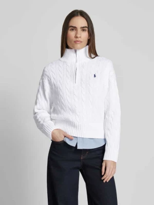 Sweter z dzianiny ze stójką Polo Ralph Lauren