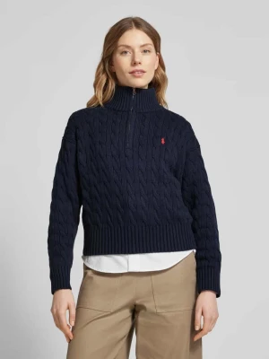 Sweter z dzianiny ze stójką Polo Ralph Lauren