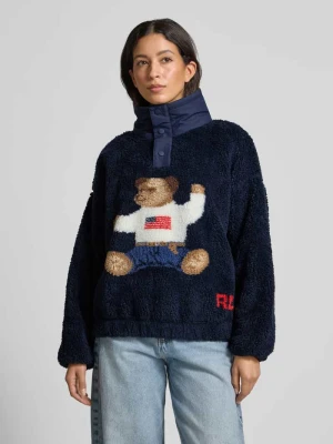 Sweter z dzianiny ze stójką Polo Ralph Lauren
